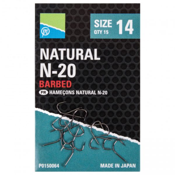 PRESTON NATURAL N20 HOOKS
