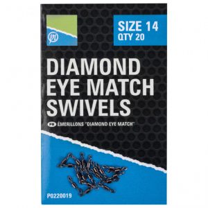 Preston Diamond Eye Match Swivels 10 (P0220017)