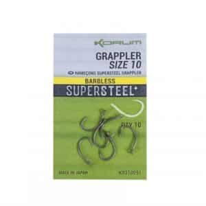 Korum Supersteel Grappler Barbless Hooks (K0310089-93)