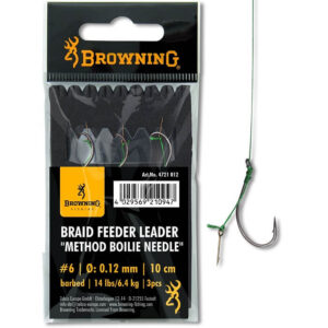Browning Braid Feeder Leader Method Boilie Needle 10CM (BR_4721012-14)