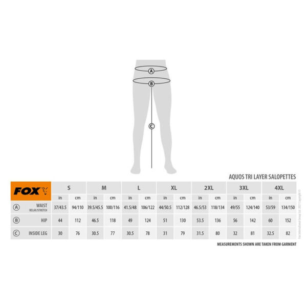 Fox Aquos Tri-Layer Salopettes (CFX160-166)