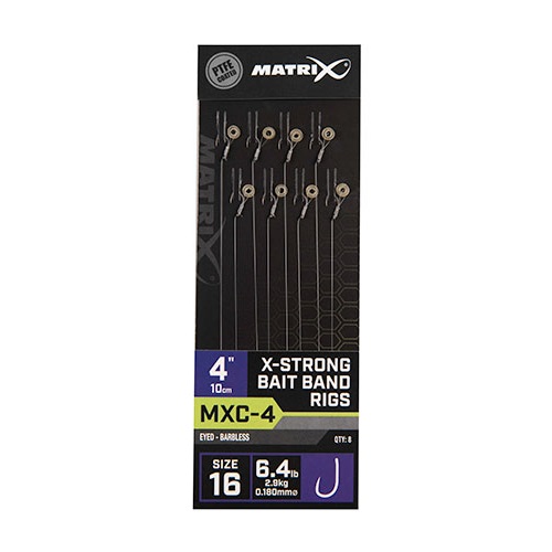 Matrix MXC-4 X-Strong Bait Band Rigs 10CM (GRR066-068)