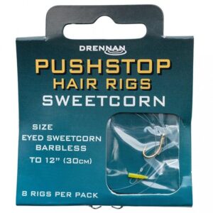 Drennan Pushstop Sweetcorn Hair Rigs 30CM (HNQSCB008-016)