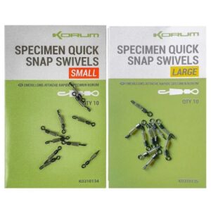 Korum Specimen Quick Snap Swivel (K0310134-35)