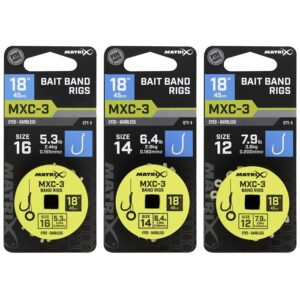 Matrix MXC-3 Bait Band Rigs 45CM (GRR091-093)