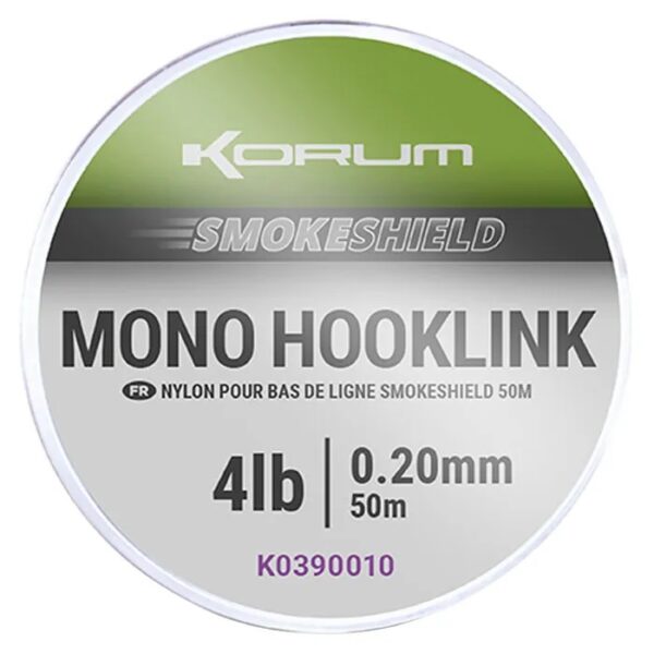 Korum Smokeshield Mono Hooklink 50M
