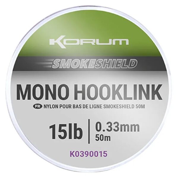 Korum Smokeshield Mono Hooklink 50M (K0390010-15) - Image 5