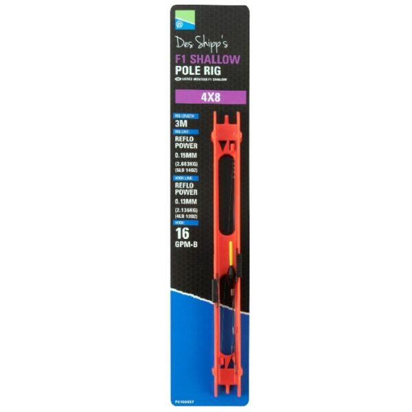 Preston F1 Shallow Pole Rigs
