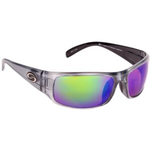 Strike King S11 Optics Okeechobee Shiny Clear Gray Metallic Sunglasses (SG-S11582)