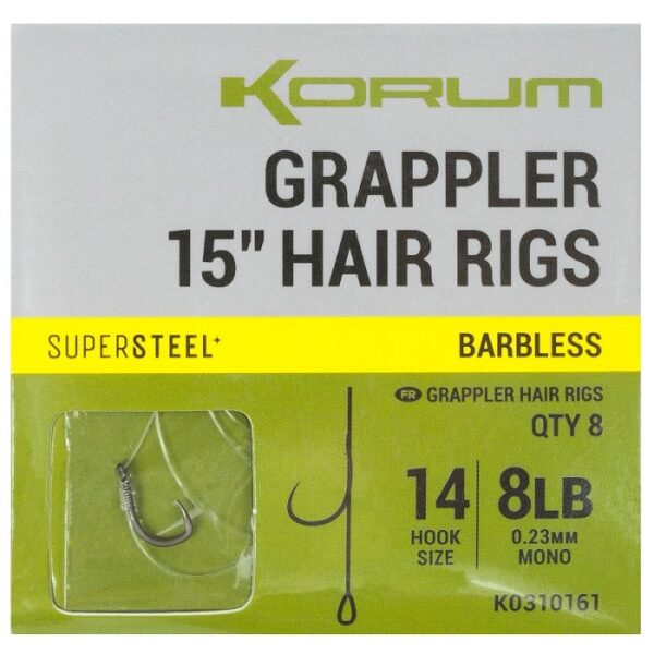 Korum Grappler Hair Rigs Barbless 38CM (K0310158-61) - Image 5