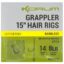 Korum Grappler Hair Rigs Barbless 38CM 14 - 0.23MM (K0310161)