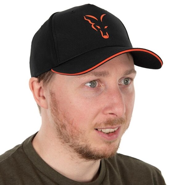 Fox Collection Black & Orange Baseball Cap