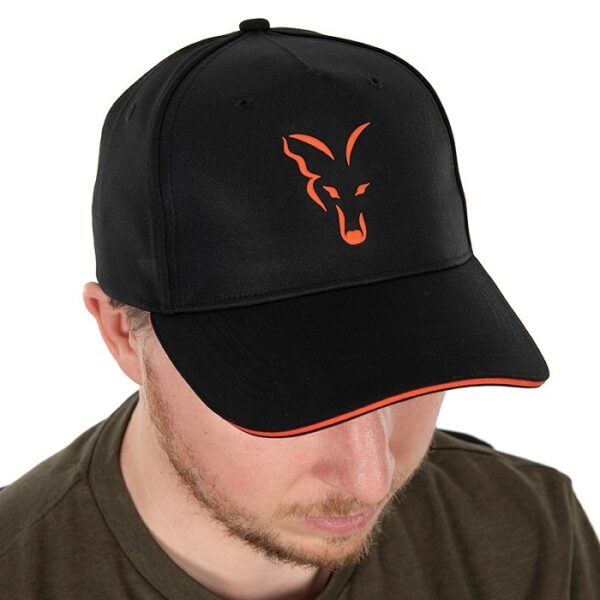 Fox Collection Black & Orange Baseball Cap (CHH015) - Image 2