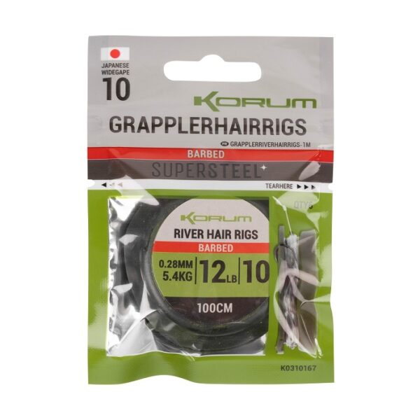 Korum Grappler River Hair Rigs 100CM (K0310166-69) - Image 8