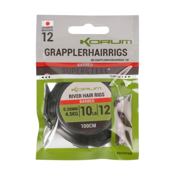 Korum Grappler River Hair Rigs 100CM (K0310166-69) - Image 9