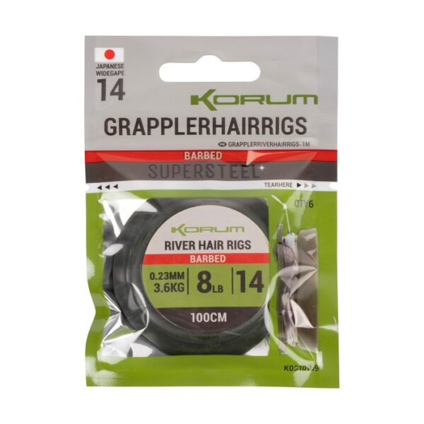 Korum Grappler River Hair Rigs 100CM (K0310166-69) - Image 10