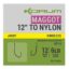 Korum Xpert Maggot Hooks To Nylon Barbless 30CM 12 - 0.19MM (K0310209)