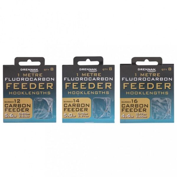 Drennan Carbon Feeder Fluorocarbon Feeder Rig 1M