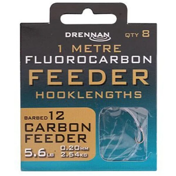 Drennan Carbon Feeder Fluorocarbon Feeder Rig 1M (HNFFCFDM) - Image 3