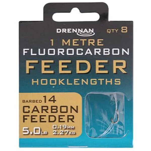 Drennan Carbon Feeder Fluorocarbon Feeder Rig 1M (HNFFCFDM) - Image 4