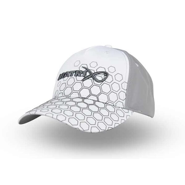 Matrix Hex Print White Cap