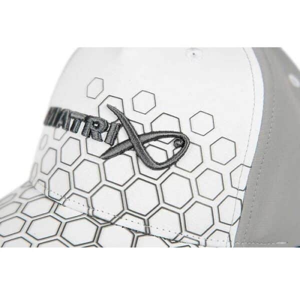 Matrix Hex Print White Cap (GHH008) - Image 2