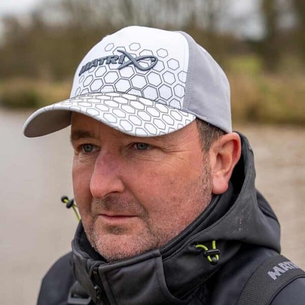 Matrix Hex Print White Cap (GHH008) - Image 3
