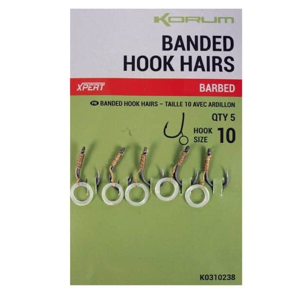 Korum Banded Hook Hairs Barbed