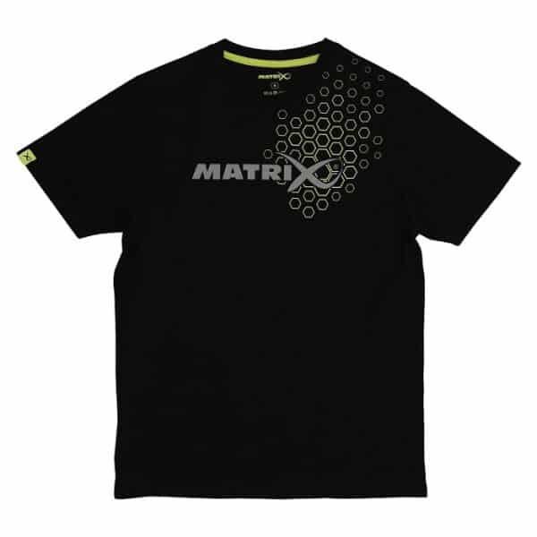Matrix Hex Print Black T-Shirt