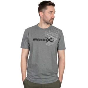 Matrix Hex Print Grey T-Shirt (GPR375-380)