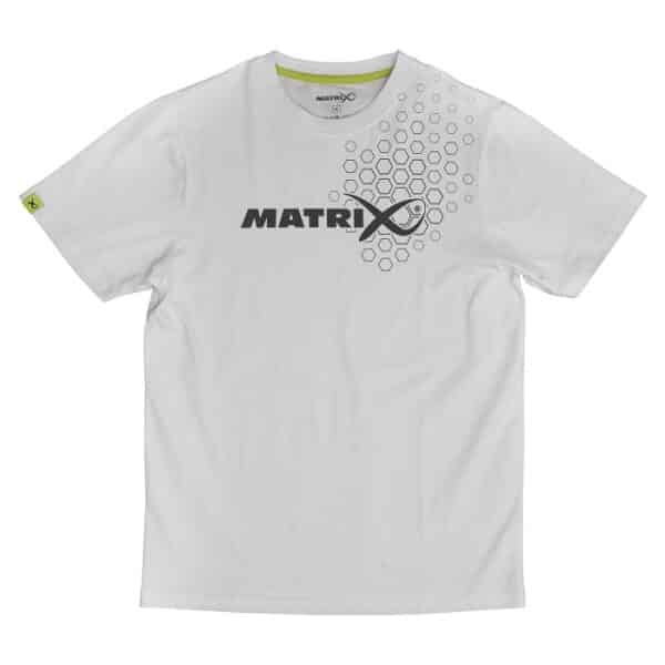 Matrix Hex Print White T-Shirt