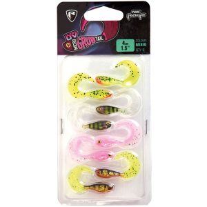 Fox Rage Micro Grub Tail UV Mixed Colour Pack 4CM (NMC010-062)