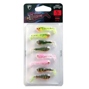 Fox Rage Micro Spikey Fry UV Mixed Colour Pack 4CM (NMC011-063)