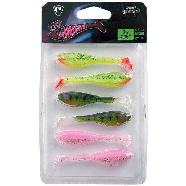 Fox Rage Mini Fry UV Mixed Colour Pack 7CM