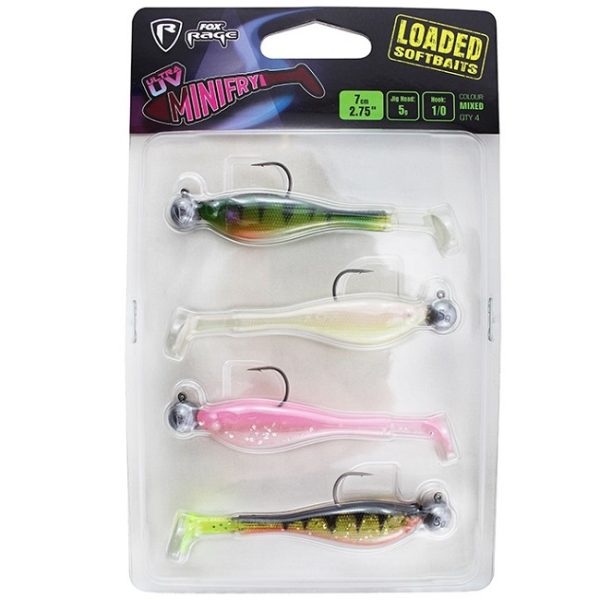 Fox Rage Mini Fry Loaded UV Mixed Colour Pack 7CM/5G