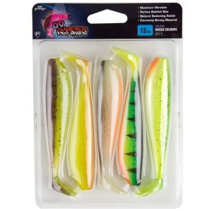 Fox Rage Zander Pro Shad UV Mixed Color Pack (NMC028-030)