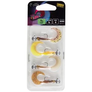 Fox Rage Micro Grub Tail Loaded UV Mixed Colour Pack 4CM/3G (NMC042-059)