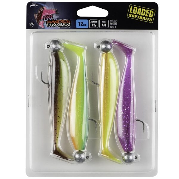 Fox Rage Zander Pro Shad Loaded UV Mixed Color Pack