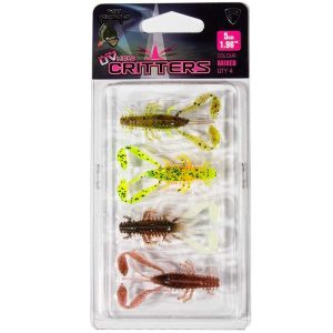 Fox Rage Micro Critters UV Mixed Colour Pack 5CM (NMC054)