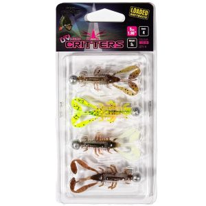 Fox Rage Micro Critters Loaded UV Mixed Colour Pack 5CM/3G (NMC055)