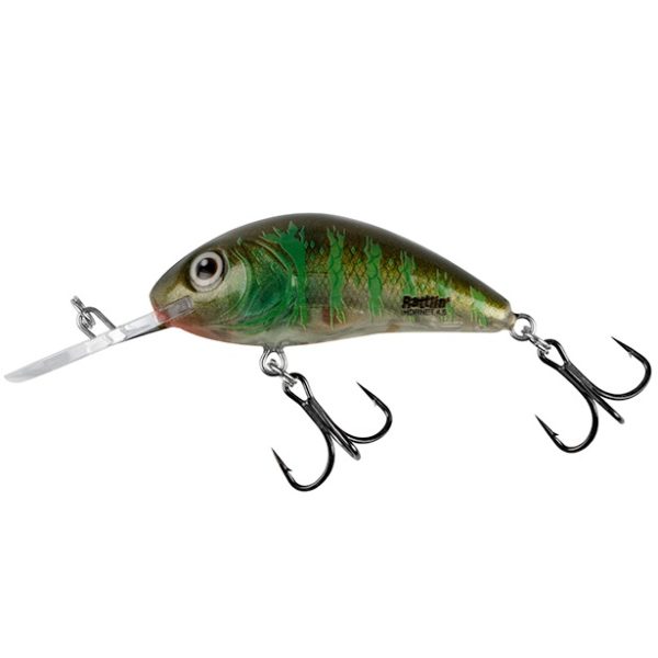 Salmo Rattlin Hornet Floating - Clear Green Gill