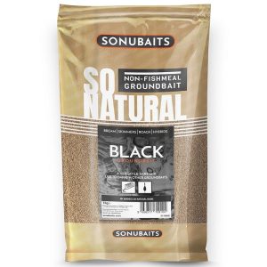 Sonubaits So Natural Groundbait 1kg – Black (S1780001)