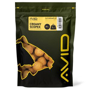 Avid Carp Creamy Scopex Boilies 1kg (A0650001-02)