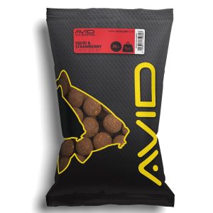 Avid Carp Squid & Strawberry Boilies 1kg 20mm (A0650021)