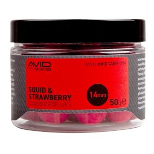 Avid Carp Squid & Strawberry Pop-Ups 14mm  (A0650022)