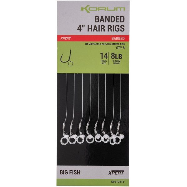 Korum Banded Hair Rigs 10cm (K0310310-13) - Image 5