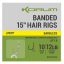 Korum Banded Hair Rigs Barbless 30cm 10 - 0.28mm (K0310314)