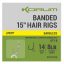 Korum Banded Hair Rigs Barbless 30cm 14 - 0.26mm (K0310316)
