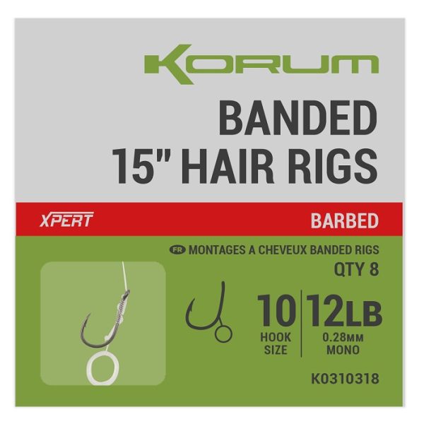 Korum Banded Hair Rigs 30cm (K0310317-20) - Image 3