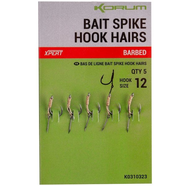 Korum Bait Spike Hook Hairs Barbed (K0310321-24) - Image 4